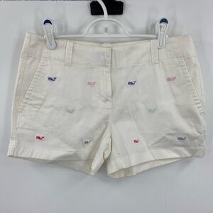 Vineyard Vines Whale Embroidery White‎ Size 4